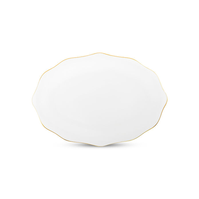 Emsan Maria Fine Bone 59 Parça 12 Kişilik Yuvarlak Yemek Takımı Gold