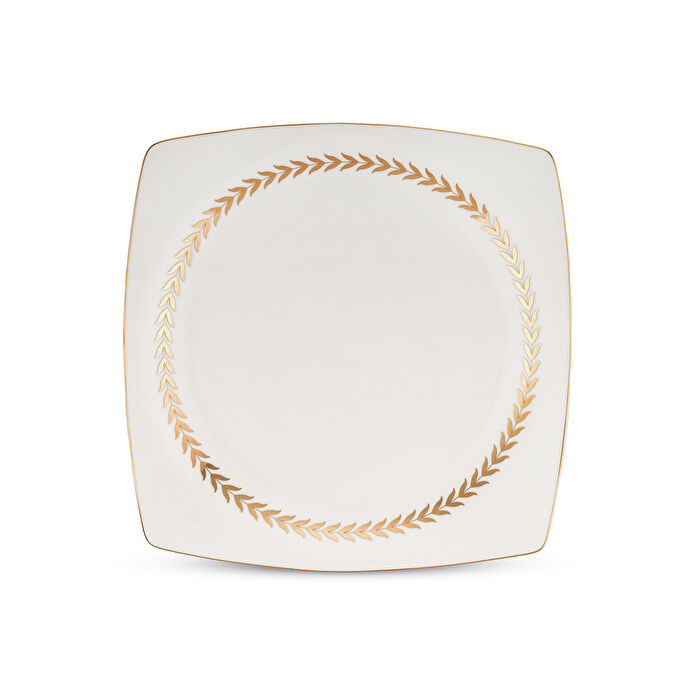 Emsan Başak Fine Bone 60 Parça 12 Kişilik Kare Yemek Takımı Gold