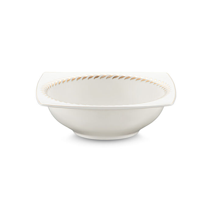 Emsan Başak Fine Bone 60 Parça 12 Kişilik Kare Yemek Takımı Gold