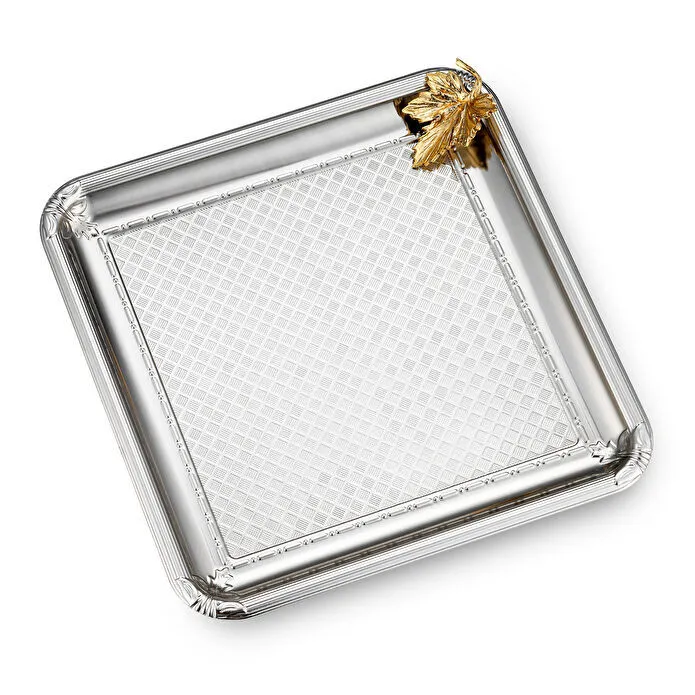 Emsan Leafy Kare Tepsi Platin