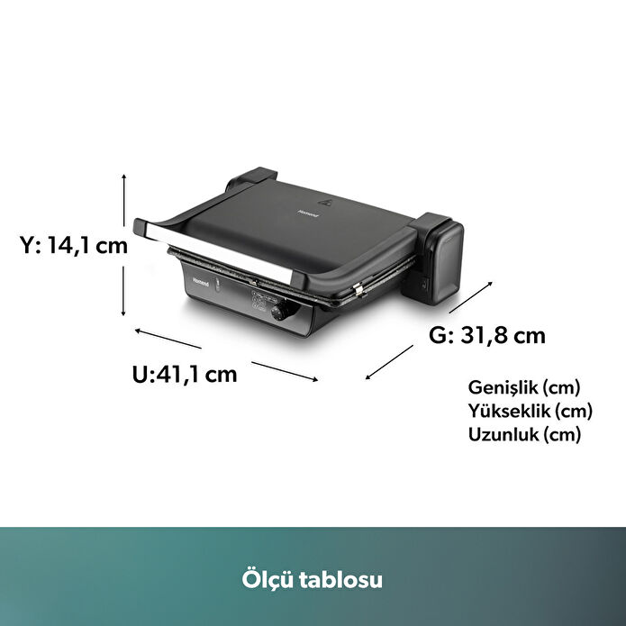 Homend Toastbuster 1334h Tost Makinesi Mat Siyah
