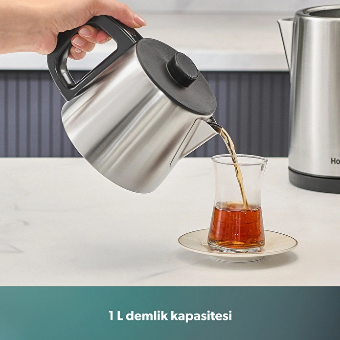 Homend Royaltea 1728H Çelik Çay Makinesi Inox