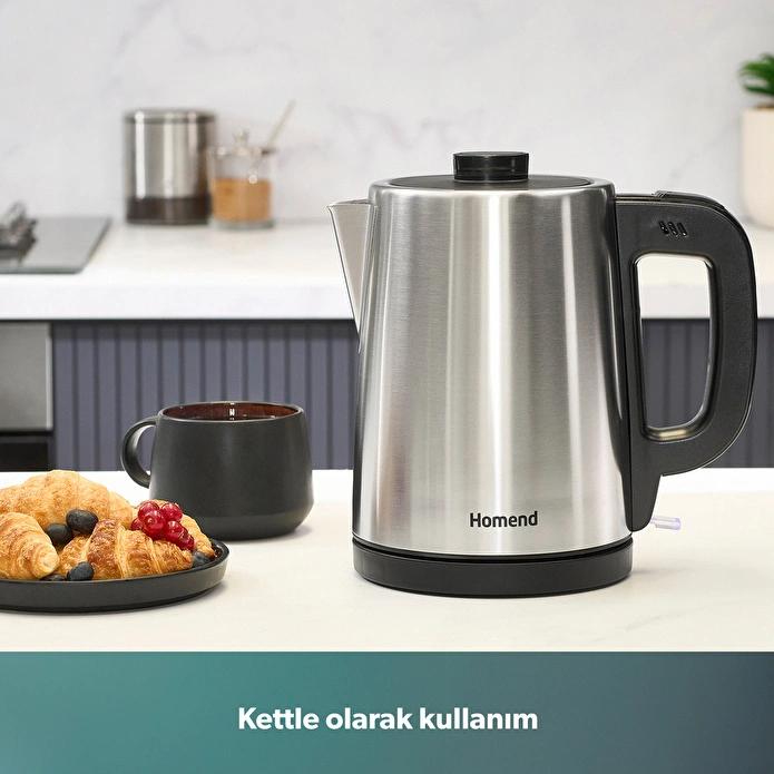 Homend Royaltea 1728H Çelik Çay Makinesi Inox