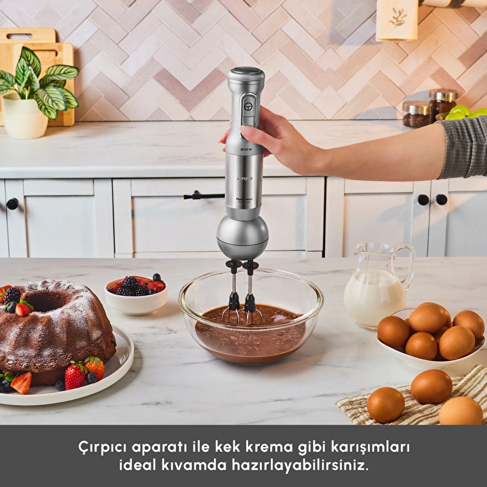Karaca Mastermaid Prosteel Uzun Blender Ayaklı 6 Bıçaklı Cam Mutfak Robotu 2500W Galaxy Grey