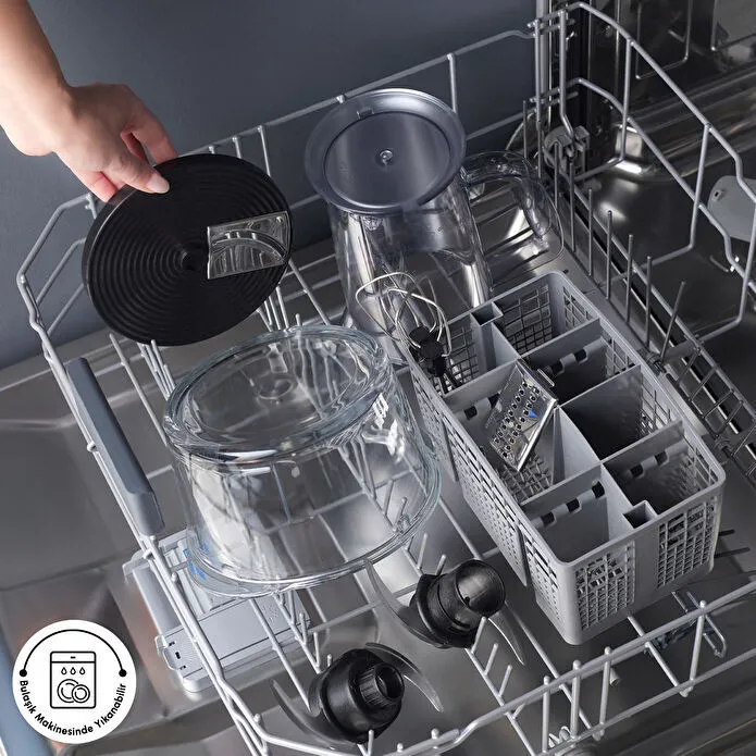 Karaca Mastermaid Prosteel Uzun Blender Ayaklı 6 Bıçaklı Cam Mutfak Robotu 2500W Rosegold