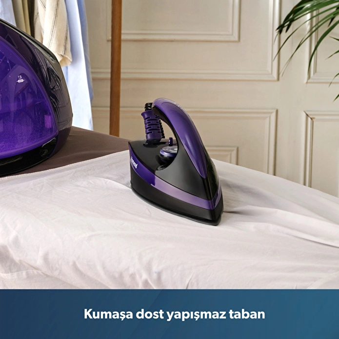 Homend Jetsteam 1173h Buhar Kazanlı Ütü Mor Siyah