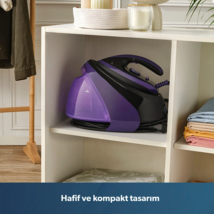 Homend Jetsteam 1173h Buhar Kazanlı Ütü Mor Siyah