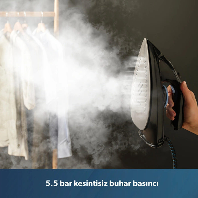 Homend Steamwork 1169H Buhar Kazanlı Ütü Siyah Mavi