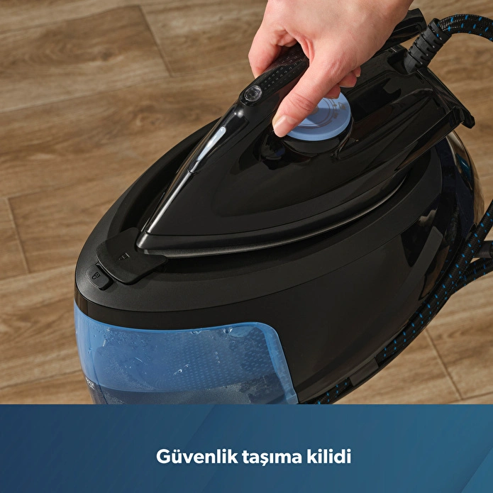 Homend Steamwork 1169H Buhar Kazanlı Ütü Siyah Mavi