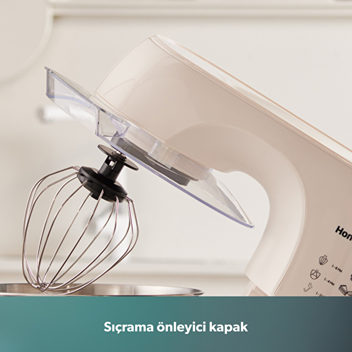 Homend Profashion 3082H Hamur Yoğurma Makinesi Krem 1200W 5,2L
