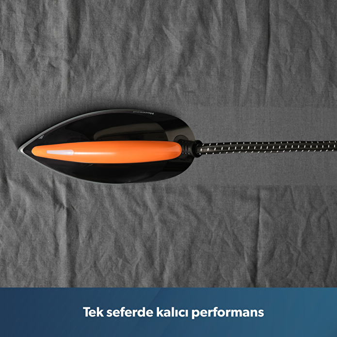 Homend Jetsteam 1174H Otomatik Sıcaklık Ayarlı Buhar Kazanlı Ütü Siyah Turuncu