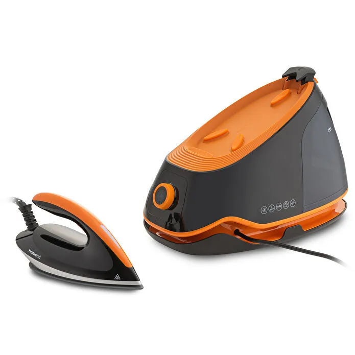 Homend Jetsteam 1174H Otomatik Sıcaklık Ayarlı Buhar Kazanlı Ütü Siyah Turuncu