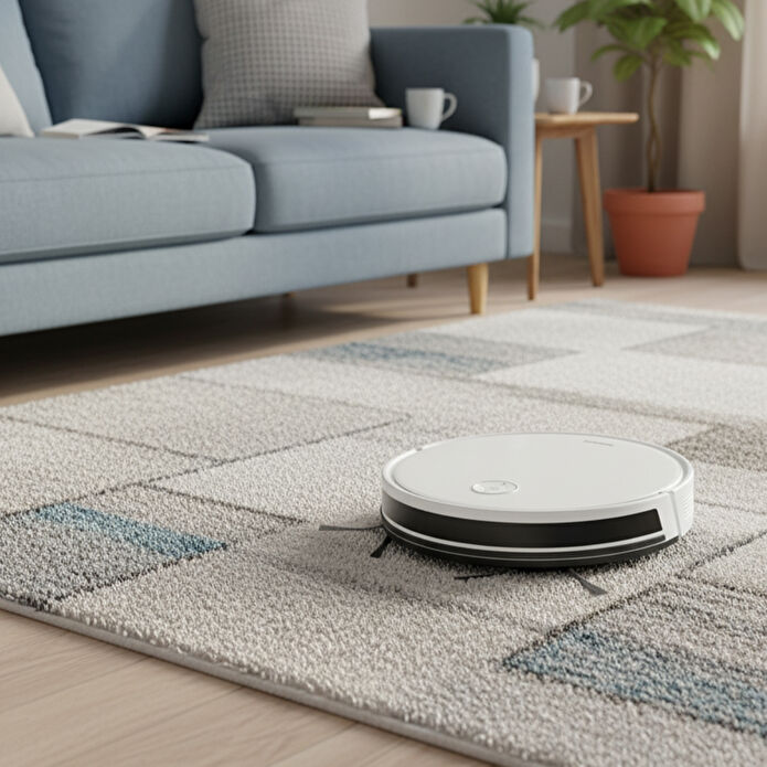 Homend Alex 1288h Moplu ve Akıllı Robot Süpürge Gyroscope Beyaz