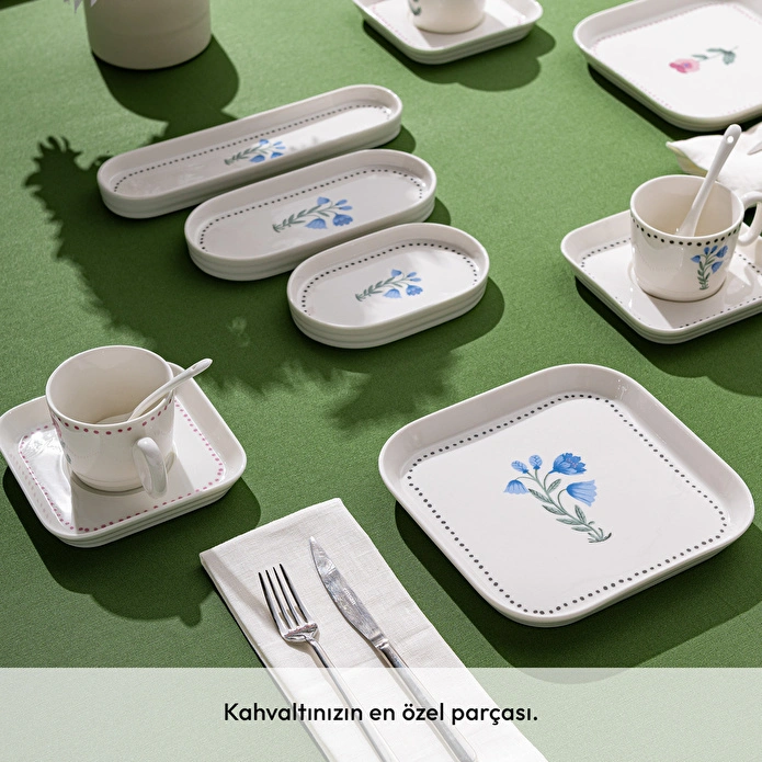 Emsan Viola Porselen 30 Parça 6 Kişilik Kahvaltı Takımı