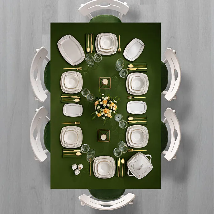 Emsan Belinda 60 Parça Yarım Kare 12 Kişilik Yemek Takımı