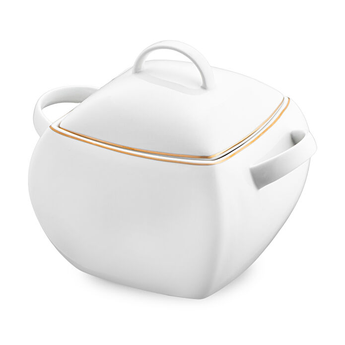 Emsan Yeni Karmen 60 Parça 12 Kişilik Yemek Takımı Kare Gold