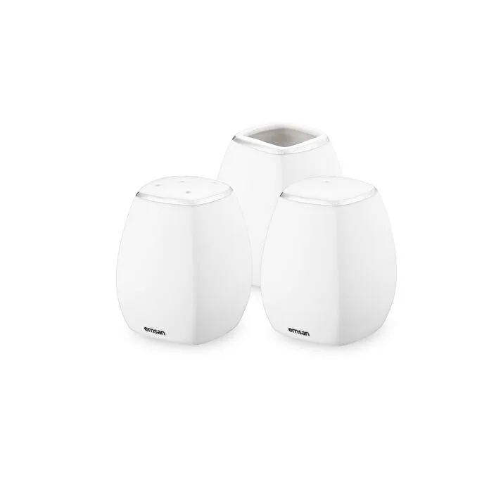 Emsan Yeni Karmen 60 Parça 12 Kişilik Yemek Takımı Kare Platin