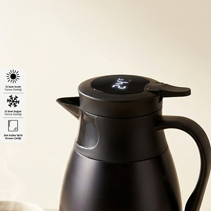 Emsan Royal Ditijal Göstergeli 1.4 L Termos Siyah