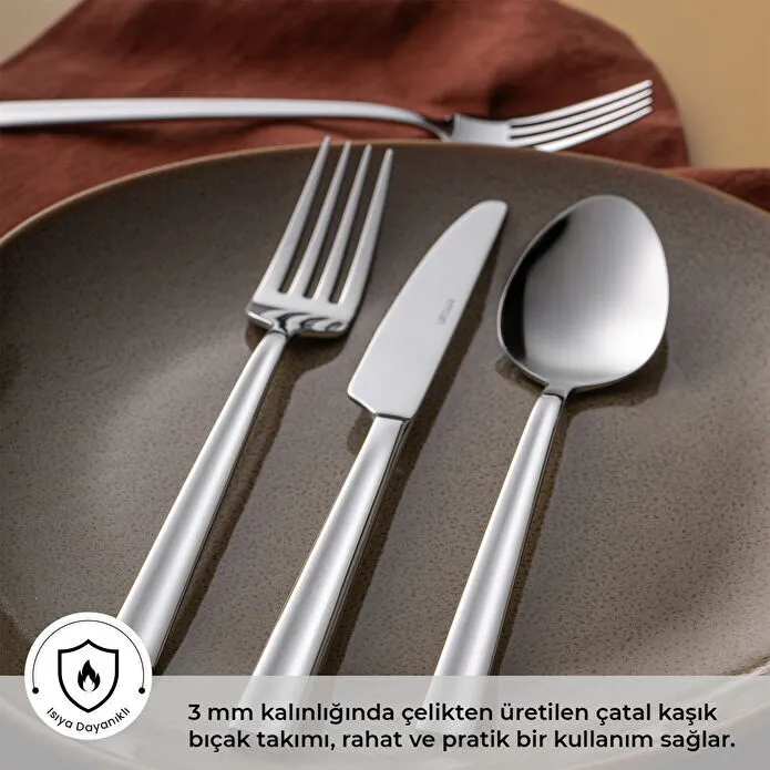 Emsan Çınar 24 Parça Kutulu Çatal Kaşık Bıçak Takımı
