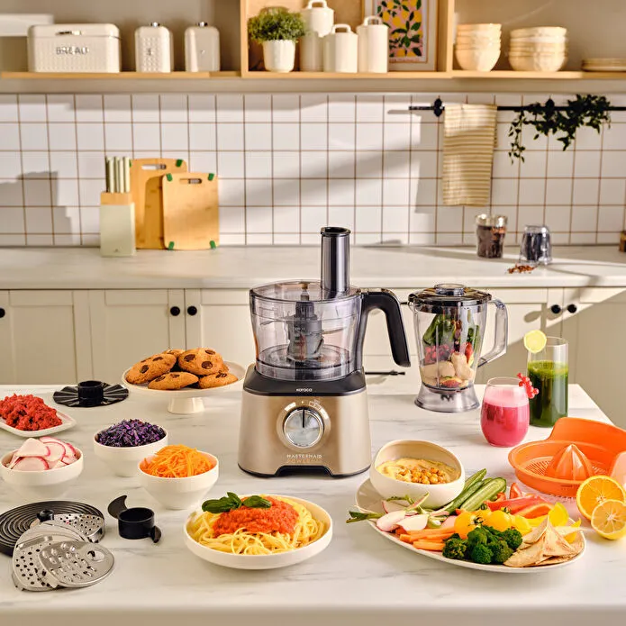 Karaca Mastermaid Power Max 11 in 1 2500w Mutfak Robotu Mineral Gold