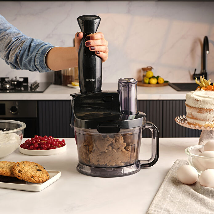 Karaca Mutfak Robotu 2000W Shiny Black