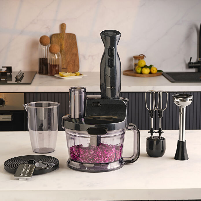 Karaca Mutfak Robotu 2000W Shiny Black