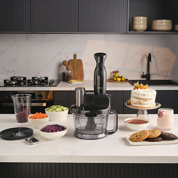 Karaca Mutfak Robotu 2000W Shiny Black