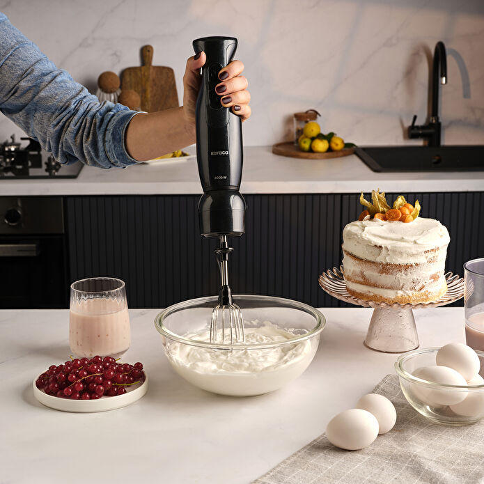 Karaca Mutfak Robotu 2000W Shiny Black