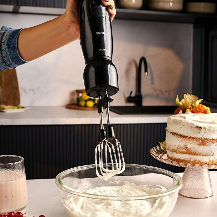 Karaca Mutfak Robotu 2000W Shiny Black