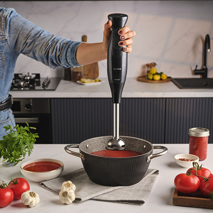 Karaca Mutfak Robotu 2000W Shiny Black