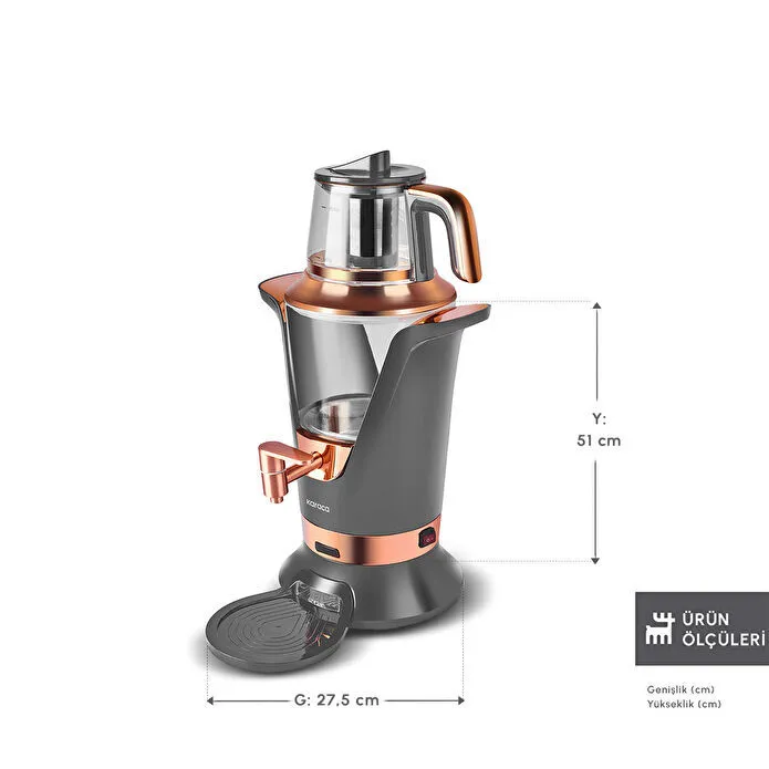 Karaca Maxiva 1651 Semaver Antrasit