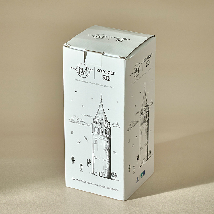 Karaca X İst Collection Galata 4 Parça Standlı Mug Kupa