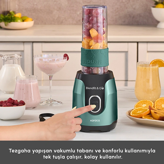 Karaca Blendfit Go Personal Kişisel Smoothie Blender Pine Green