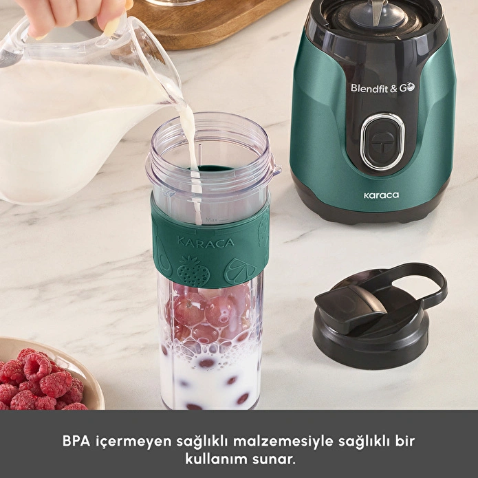 Karaca Blendfit Go Personal Kişisel Smoothie Blender Pine Green