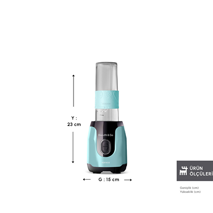Karaca Blendfit Go Personal Kişisel Smoothie Blender Tiffany