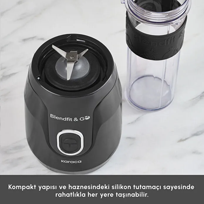 Karaca Blendfit Go Personal Kişisel Smoothie Blender Black