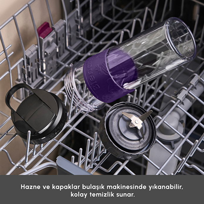 Karaca Blendfit Go Personal Kişisel Smoothie Blender Black Purple