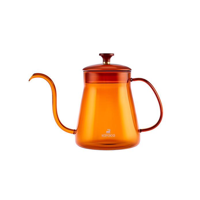 Karaca Martina Borosilikat Cam Coffe Kettle Orange 600 ml