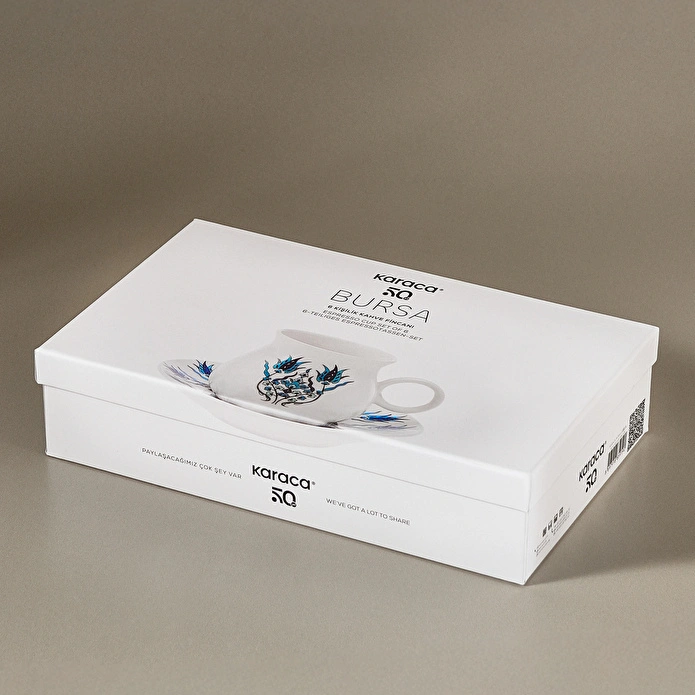 Karaca Bursa 6 Kişilik Kahve Fincanı Takımı 90 ml