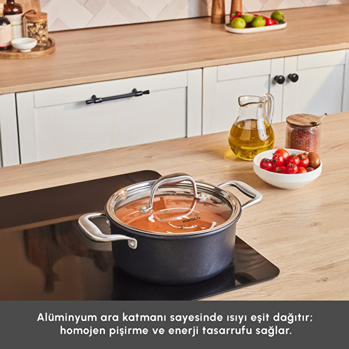 Karaca Biodiamond Pro İndüksiyon Tabanlı Tencere 20 Cm