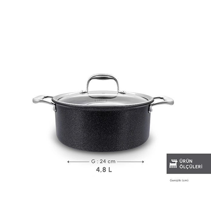 Karaca Biodiamond Pro İndüksiyon Tabanlı Tencere 24 Cm