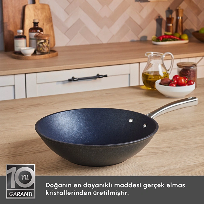 Karaca Biodiamond Pro İndüksiyon Tabanlı Wok Tava 28 Cm