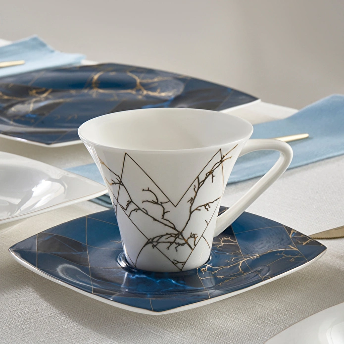 Karaca Fine Pearl Midnight 26 Parça 6 Kişilik Kahvaltı Takımı