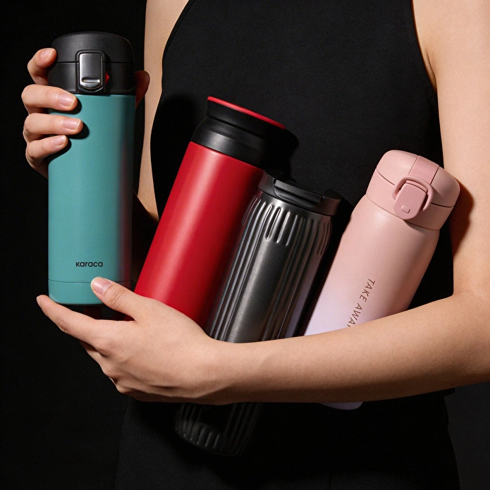 Karaca Skyfall Çelik Sızdırmaz Termos Pembe 350 ml