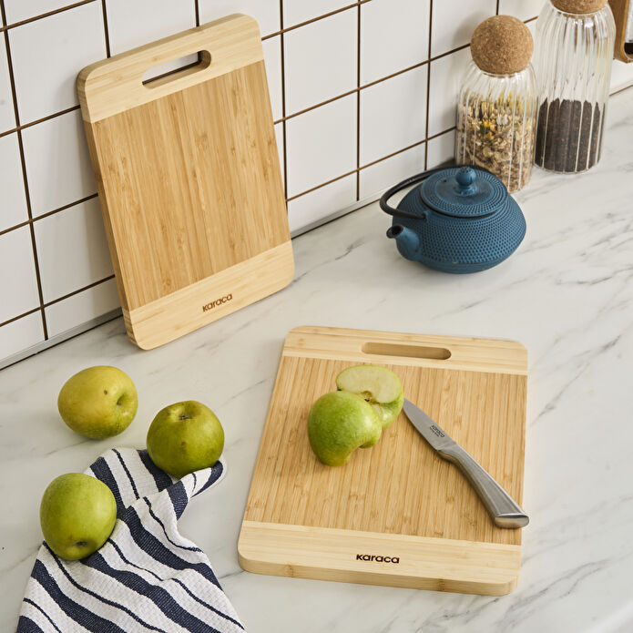 Karaca Alya 2'li Bambu Kesme Tahtası