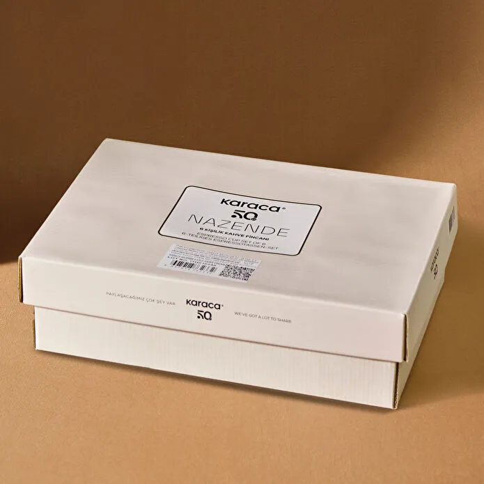 Karaca Nazende 6 Kişilik Kahve Fincanı Takımı 80 ml