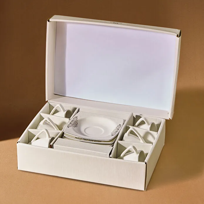 Karaca Nazende 6 Kişilik Kahve Fincanı Takımı 80 ml