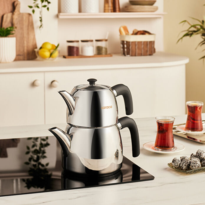 Karaca New Galya Buhar Kapaklı İndüksiyon Tabanlı Midi Çaydanlık