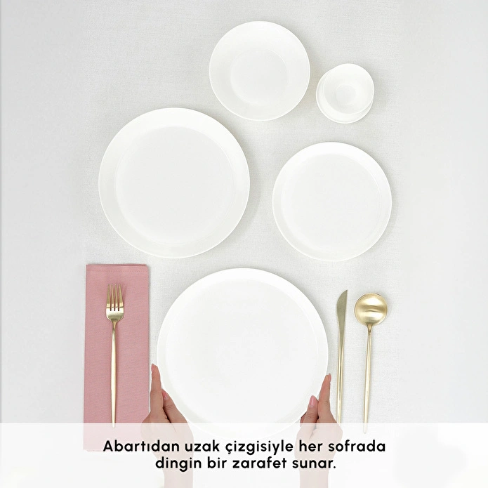 Karaca x Hussein Chalayan Fine Pearl 6 Parça Tek Kişilik Yemek Takımı