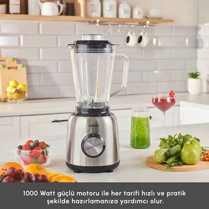 Karaca İnox 1.5 Lt Cam Hazneli Smoothie Blender